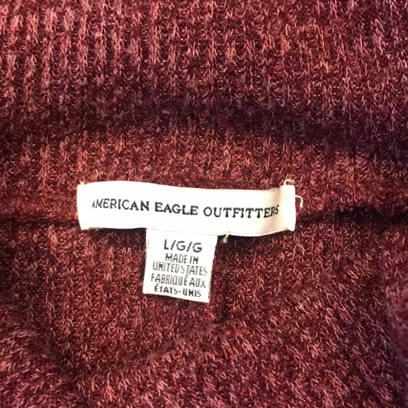 Maroon turtleneck American Eagle dress - Picture 2 of 3